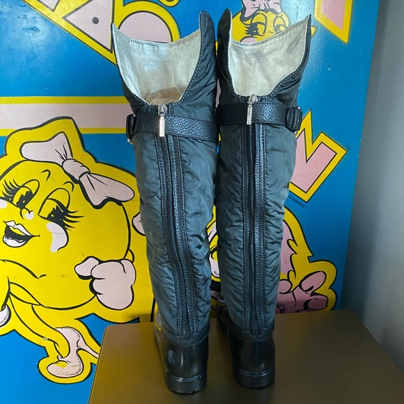 Dolce & Gabbana Over Knee Winter Snow Rubber & Leather Boots 8 38.5 dust… - Picture 9 of 17